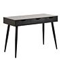 Neptun 3 Drawer Office Desk In Black