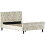 Violetta Double Bed, Crushed Velvet Champagne