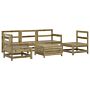 Vidaxl 6 Piece Garden Sofa Set Impregnated Wood Pine