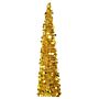 Vidaxl Pop-up Artificial Christmas Tree Gold 150 Cm Pet