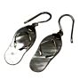 Shell & Silver Earrings - Flip-flops- Mop