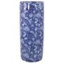 Umbrella Stand, Vintage Blue & White Daisies Design