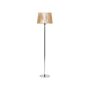 Floor Lamp Light Wood Shade With Silver Base Mdf And Metal 153 Cm Standing Light