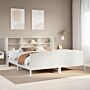 Vidaxl Bookcase Bed Without Mattress White 180x200 Cm Super King Solid Wood Pine