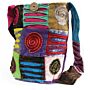 Ethnic Sling Bag - Purple / Spiral