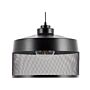 Pendant Lamp Black Metal Mesh Vintage Industrial Design Ceiling Light