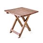 Square Folding Coffee Table - 50cm - Recycled Wood