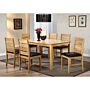 Fairmont Dining Set With 6 Chairs Natural