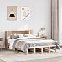 Vidaxl Bookcase Bed Without Mattress 160x200 Cm Solid Wood