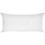 Bed Pillow White Lyocell Japara Cotton Rectangular 40 X 80 Cm Polyester Filling Low Profile Sleeping Cushion