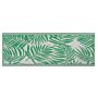 Outdoor Rug Mat Green Synthetic 60 X 105 Cm Palm Leaf Floral Pattern Modern Balcony Patio Terrace