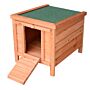 Pawhut 20" Wooden Rabbit Hutch-fir Wood