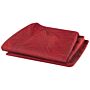 Sofa Slipcover Red Polyester Fabric For 3 Seater Couch Rectangular Cover