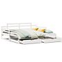 Vidaxl Daybed With Trundle And Drawers Without Mattress White 90x200 Cm