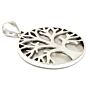 Tree Of Life Silver Pendant 30mm - Mother Of Pearl