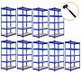 9 X T-rax Blue Metal Racking Units 90cm X 45cm X 180cm