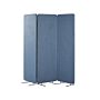 3-panel Room Divider Blue Fabric Privacy Screen Office Partition Wall Noise Reducing