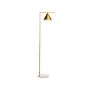 Floor Lamp Gold Marble Base Cone Shade