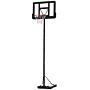 Homcom Portable Freestanding Basketball Hoop Stand Transparent Backboard 231-305cm Adjustable Basketball Hoop With Two Moving Wheels For Adult