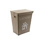 Natural Jute Fabric Laundry Basket 50cm