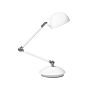 Table Desk Lamp Desk White Metal Adjustable Swing Arm Work Light