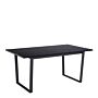 Amble Dining Table With Black Marble Melamine Top & Black Legs