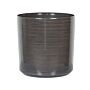 Plant Pot Planter Solid Grey Fibre Clay High Gloss Outdoor Resistances 43 X 43 Cm All-weather Beliani