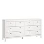 Madrid Double Dresser 4+4 Drawers In White