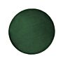 Rug Emerald Green Viscose Round 140 Cm Hand Tufted Low Pile