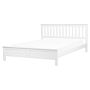 Bed Frame White Pine Wood King Size 5ft3