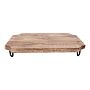 Wooden Distressed Chopping Board On Legs 39cm