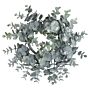 Medium Frosted Eucalyptus Candle Wreath