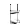 Hanging Shower Caddy Black Metal Bathroom Shelf For Accessories Basket Organizer