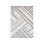 Wall Décor Mosaic Glass Striped Pattern Modern Minimalist Accessory