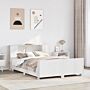 Vidaxl Bed Frame Without Mattress White 160x200 Cm Solid Wood Pine