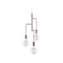 3 Lights Pendant Copper Suspended Loft Style