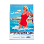 Vintage Metal Sign - British Railways Retro Advertising, Weston-super-mare, Somerset