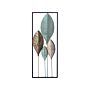 Wall Decor Leaf Multicolour Metal Wall Art