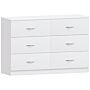 Riano 6 Drawer Chest, White