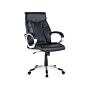 Executive Pu Leather Chair Black Height Adjustable