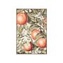 Framed Canvas Wall Art Green And Orange 63 X 93 Cm Oranges Fruit Motif Wall Décor For