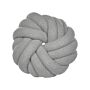 Knot Cushion Grey Boucle 31 X 31 Cm Tied-up Plushy Decorative