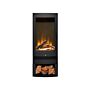 Acantha Horizon Electric Stove With Log Storage In Black