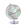 Globe Blue Synthetic Decorative 15 Cm World Sphere Office Study Modern Decor