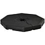 Outsunny Detachable Patio Umbrella Base, Cantilever Parasol Base Stand Outdoor Umbrella Weights Black