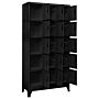 Vidaxl Locker Cabinet Black 90x40x180 Cm Steel