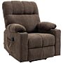 Homcom Electric Riser And Recliner Chair, Power Lift Recliner Chair With Remote Control, Dark Brown