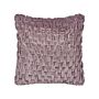 Decorative Cushion Violet Velvet 45 X 45 Cm Modern Traditional Pillow