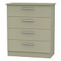 Contrast 4 Drawer Chest In Mushroom Matt