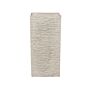 Tall Plant Pot Beige Stone 35 X 35 X 70 Cm Planter